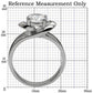 TK066 - High polished (no plating) Stainless Steel Ring with AAA Grade CZ  in Clear-1