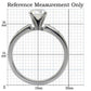TK068 - High polished (no plating) Stainless Steel Ring with AAA Grade CZ  in Clear-1
