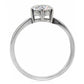TK071 - High polished (no plating) Stainless Steel Ring with AAA Grade CZ  in Clear-3