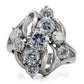 TK074 - High polished (no plating) Stainless Steel Ring with AAA Grade CZ  in Clear-2