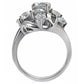 TK074 - High polished (no plating) Stainless Steel Ring with AAA Grade CZ  in Clear-3