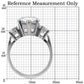 TK076 - High polished (no plating) Stainless Steel Ring with AAA Grade CZ  in Clear-1
