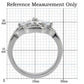 TK078 - High polished (no plating) Stainless Steel Ring with AAA Grade CZ  in Clear-1