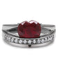 LOS30801 - Sterling silver 925  Ring with AAA Grade CZ  in Ruby-2