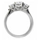 TK098 - High polished (no plating) Stainless Steel Ring with AAA Grade CZ  in Clear-3