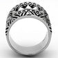 TK1008 - High polished (no plating) Stainless Steel Ring with No Stone-2