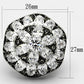 TK1016 - High polished (no plating) Stainless Steel Ring with AAA Grade CZ  in Clear-1