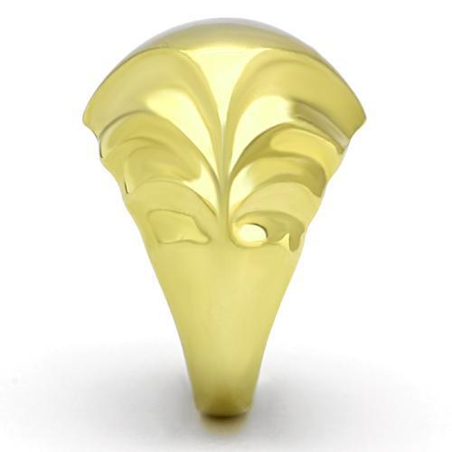 TK1026 - IP Gold(Ion Plating) Stainless Steel Ring with No Stone-3
