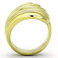TK1028 - IP Gold(Ion Plating) Stainless Steel Ring with No Stone-2