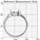 TK102 - High polished (no plating) Stainless Steel Ring with AAA Grade CZ  in Clear-1
