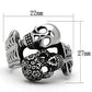 TK1039 - High polished (no plating) Stainless Steel Ring with No Stone-1