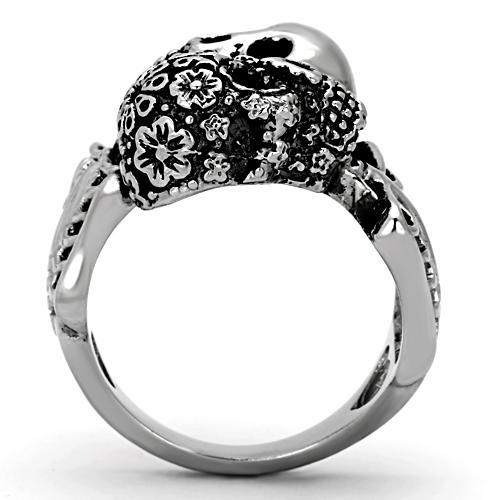 TK1039 - High polished (no plating) Stainless Steel Ring with No Stone-3