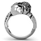 TK1039 - High polished (no plating) Stainless Steel Ring with No Stone-2