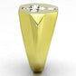 TK1062 - Two-Tone IP Gold (Ion Plating) Stainless Steel Ring with Top Grade Crystal  in Clear-3