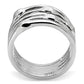 TK106 - High polished (no plating) Stainless Steel Ring with No Stone-3