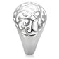 TK107 - High polished (no plating) Stainless Steel Ring with No Stone-4