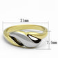 TK1089 - Two-Tone IP Gold (Ion Plating) Stainless Steel Ring with No Stone-1