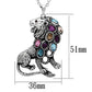 TK1125 - High polished (no plating) Stainless Steel Chain Pendant with Top Grade Crystal  in Multi Color-1