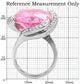 TK117 - High polished (no plating) Stainless Steel Ring with AAA Grade CZ  in Rose-1