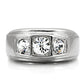 TK119 - High polished (no plating) Stainless Steel Ring with Top Grade Crystal  in Clear-2