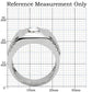 TK122 - High polished (no plating) Stainless Steel Ring with AAA Grade CZ  in Clear-1
