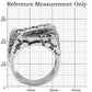 TK124 - High polished (no plating) Stainless Steel Ring with AAA Grade CZ  in Clear-1