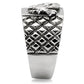 TK126 - High polished (no plating) Stainless Steel Ring with No Stone-4