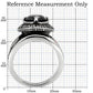 TK130 - High polished (no plating) Stainless Steel Ring with Synthetic Synthetic Glass in Montana-1