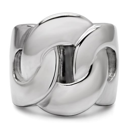 TK131 - High polished (no plating) Stainless Steel Ring with No Stone-2