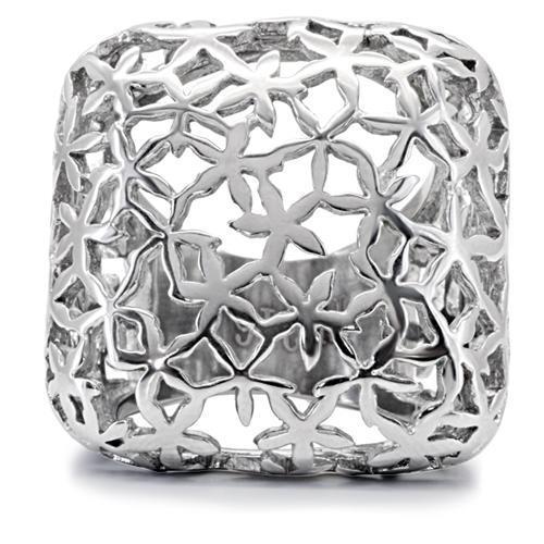TK133 - High polished (no plating) Stainless Steel Ring with No Stone-2