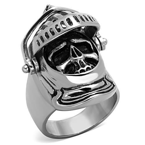 TK1348 - High polished (no plating) Stainless Steel Ring with No Stone-0
