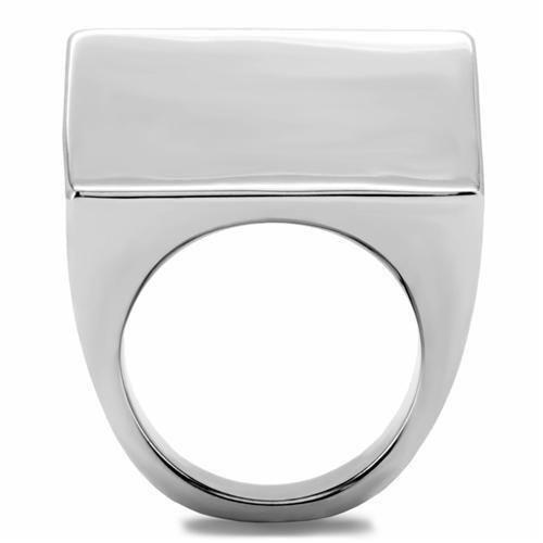 TK134 - High polished (no plating) Stainless Steel Ring with No Stone-3