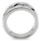 TK143 - High polished (no plating) Stainless Steel Ring with No Stone-3