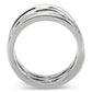 TK144 - High polished (no plating) Stainless Steel Ring with No Stone-3