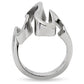 TK152 - High polished (no plating) Stainless Steel Ring with No Stone-3