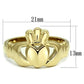 TK160G - IP Gold(Ion Plating) Stainless Steel Ring with No Stone-1