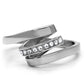 TK161 - High polished (no plating) Stainless Steel Ring with Top Grade Crystal  in Clear-2