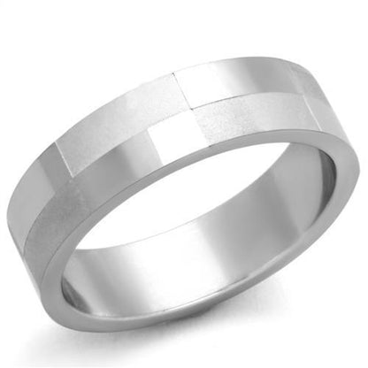TK1667 - High polished (no plating) Stainless Steel Ring with No Stone-0