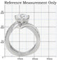 TK169 - High polished (no plating) Stainless Steel Ring with AAA Grade CZ  in Clear-1
