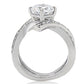 TK169 - High polished (no plating) Stainless Steel Ring with AAA Grade CZ  in Clear-3