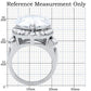 TK184 - High polished (no plating) Stainless Steel Ring with AAA Grade CZ  in Clear-1