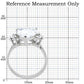 TK186 - High polished (no plating) Stainless Steel Ring with AAA Grade CZ  in Clear-1