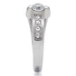 TK190 - High polished (no plating) Stainless Steel Ring with AAA Grade CZ  in Clear-4