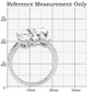 TK196 - High polished (no plating) Stainless Steel Ring with AAA Grade CZ  in Clear-1