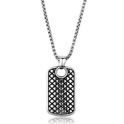 TK1983 - High polished (no plating) Stainless Steel Necklace with No Stone-0