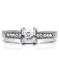 TK199 - High polished (no plating) Stainless Steel Ring with AAA Grade CZ  in Clear-2