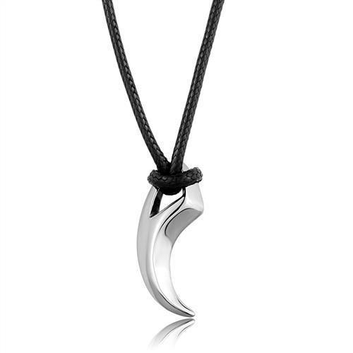 TK2004 - High polished (no plating) Stainless Steel Necklace with No Stone-0