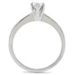 TK203 - High polished (no plating) Stainless Steel Ring with AAA Grade CZ  in Clear-3