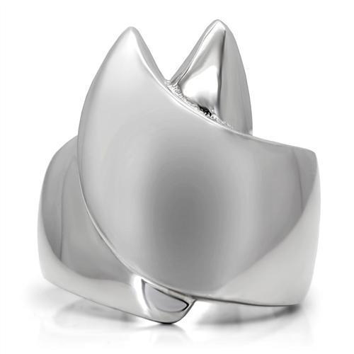 TK207 - High polished (no plating) Stainless Steel Ring with No Stone-2