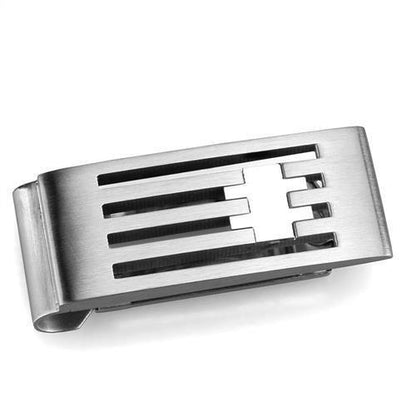 TK2083 - High polished (no plating) Stainless Steel Money clip with No Stone-0